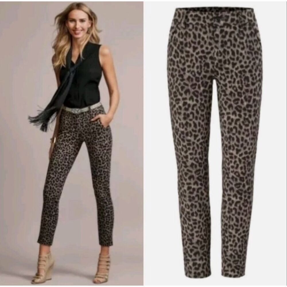Cabi Midrise Animal Print Jungle Trousers Size 4 #3393